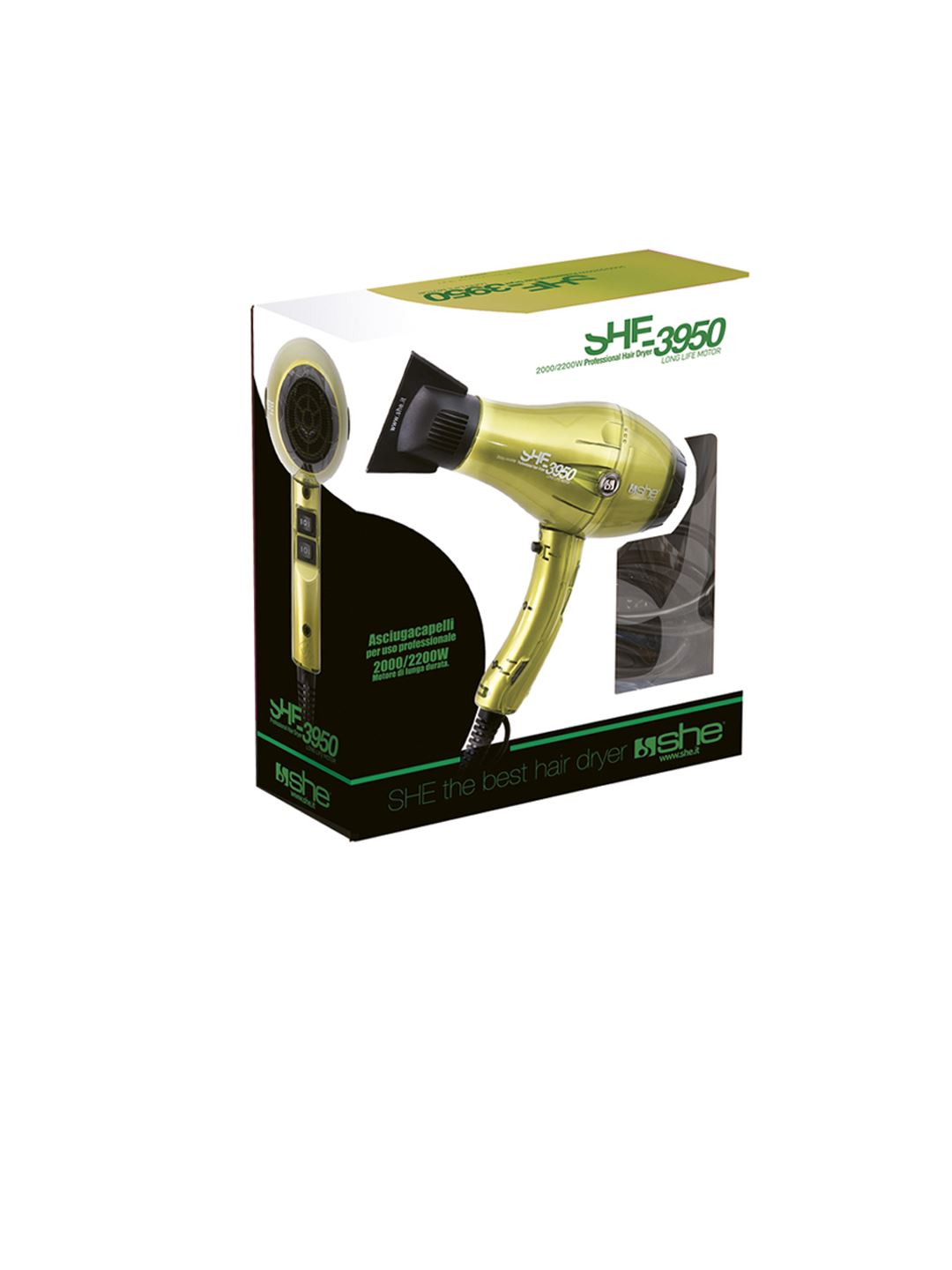SHE-3950 Asciugacapelli super leggero