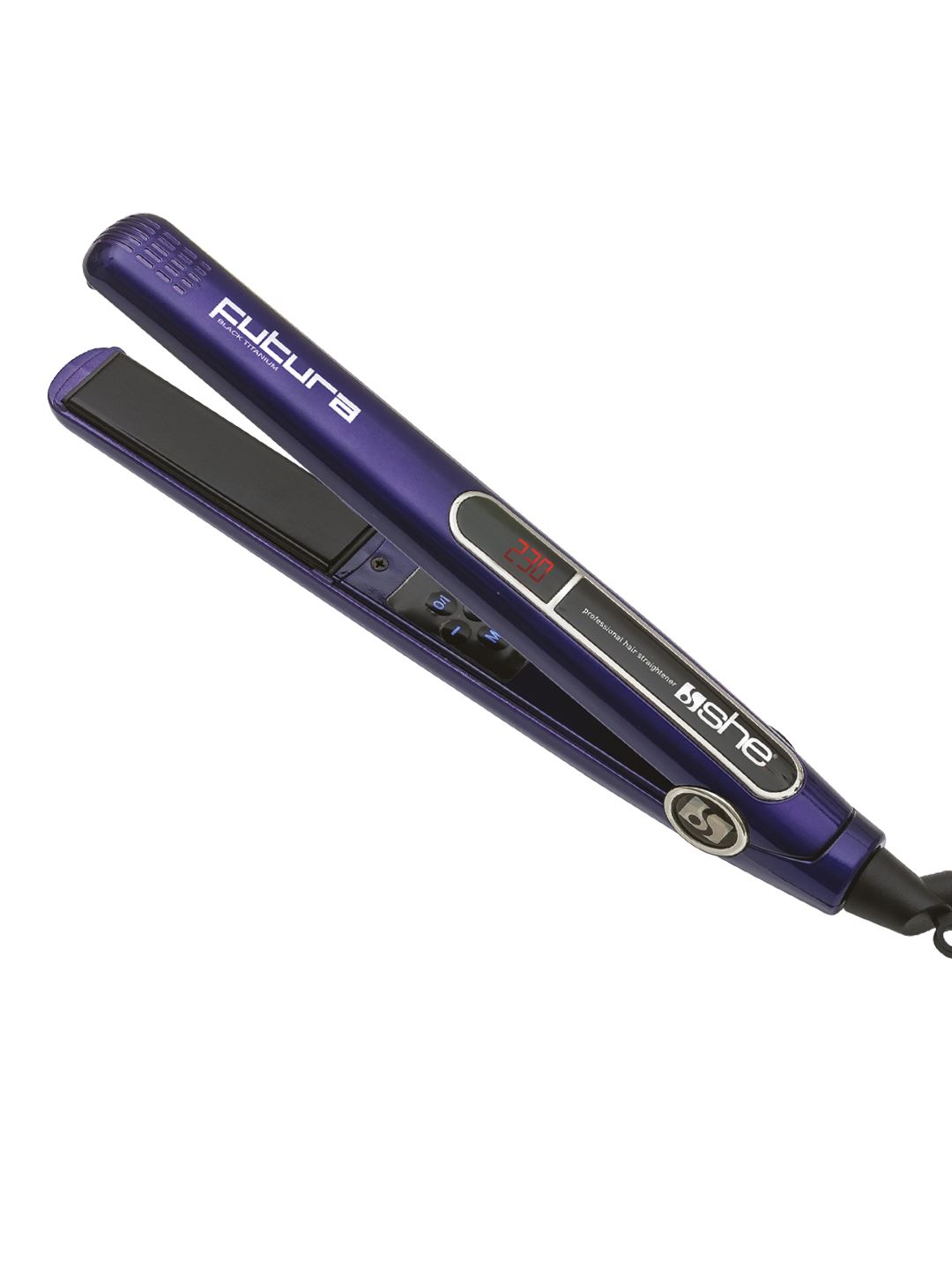FUTURA Piastra per capelli in titano con ioni negativi