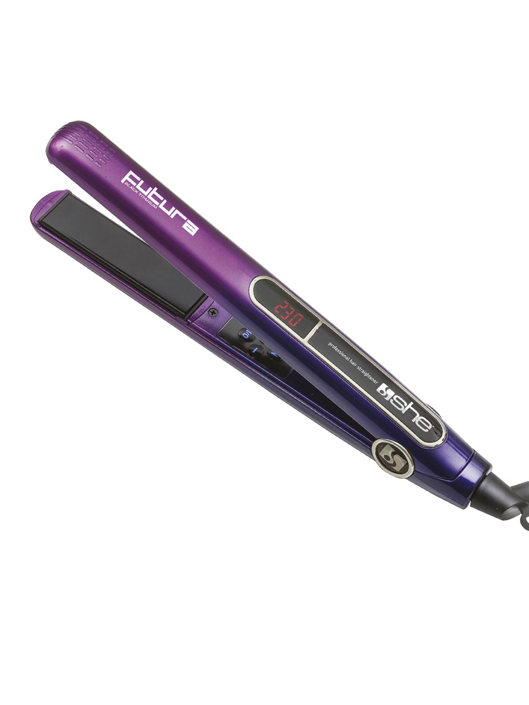 FUTURA Piastra per capelli in titano con ioni negativi