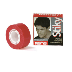 NBR Nastro biadesivo rosso trasparente
