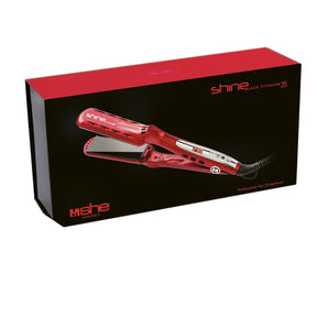SHINE BLACK TITANIUM 35 Piastra per capelli in titanio e nano tormalina