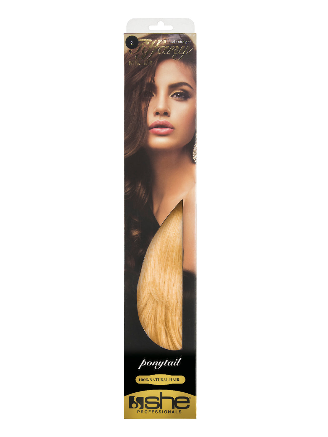 TIFFANY/M Toupet in capelli naturali lisci